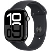 Apple Watch Series 10 46 mm Cellular klavírne čierny hliník s čiernym športovým remienkom S/M MWY33QC/A