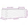 vidaXL Záhradný kvetináč 70x40x26,5 cm masívny douglas - Hnedá - 44900-186344