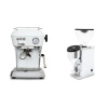 Ascaso Dream ONE, Cloud White + Rocket Espresso FAUSTINO 3.1, chrome