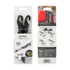 Nastaviteľný gumicuk s karabínou Knotbone Nite Ize® – 5, Sivá vel. 5
