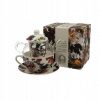 Čajník, kanvica na čaj - Šálka kávy + sklenená kanvica s kvetinami Infuser (Čajník, kanvica na čaj - Šálka kávy + sklenená kanvica s kvetinami Infuser)