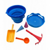 COMPACTOYS Skladacia sada na piesok 7v1 Blue