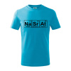Periodická tabulka - Nasrat - Tričko detské bavlnené - 146 cm/10 rokov ( Svetlý tyrkys )