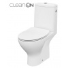 Cersanit MODUO WC MISA STOJACA, Clean On + sedátko duroplast, zadný odpad 3/5 l, biele keramické K116-029