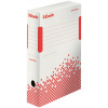 Esselte Speedbox archívný box bielo červený 80 mm