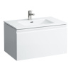 LAUFEN Pro S závesná skrinka s umývadlom s otvorom/s prepadom, 1 zásuvka, 800 x 500 x 455 mm, biela, H8609634631041