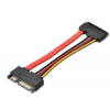 Prodlužovací SATA 22pin, data + napájení, 15cm kfsa-22 PremiumCord