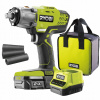 Rázový uťahovák - Ryobi R18IW3-120S 18V 2,0AH +čiapky (NÁRAZOVÝ KLÚČ RYOBI R18IW3-120S 18V 2,0Ah + ZÁSUVKY)