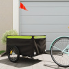 Vozík za bicykel, čierno zelený 45 kg, železo-ForU-94095