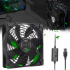 Ventilátor 120 mm 12V 5V 3 režimy USB COOLING SILENT FAN