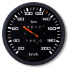 Froster Speedometer nástěnné hodiny, průměr 30 cm