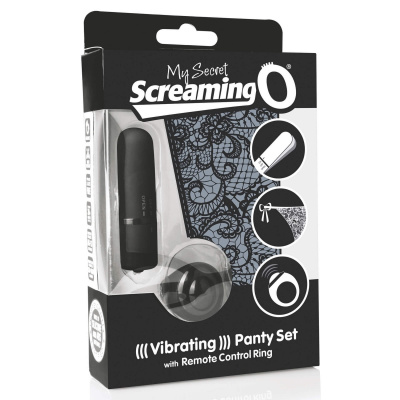 MySecret Screaming Pant - vibračné nohavičky na diaľkové ovládanie - čierne (S-L)