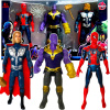 FIGÚRKY AVENGERS 3v1 SADA SPIDERMAN THANOS THOR VEĽKÁ FIGÚRKA DOPLNKY