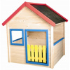Woody Drevený záhradný domček s farebným lemovaním