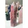 Brazília Rodonit obelisk (9 cm)