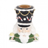 Clayre & Eef Červený svietnik na úzku sviečku Luskáčik Nutcracker - 8*6*9 cm - Clayre & Eef