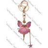 Prívesok kľúčenka na tašku - ružová víla II