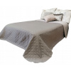 Prikrývka na posteľ - Postpatient kontrastný polyester 200 x 160 cm odtiene šedej (Diana Double -Didded Quilted Bedspread 160x200 J/S)