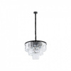 Nowodvorski 7616 Závesný luster CRISTAL M E14, 9x40W, IP20, priehľadná/čierna