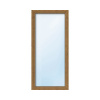 Balkónové dvere plastové jednokrídlové ARON Basic biele/golden oak 850 x 1950 mm DIN pravé