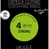 Struny na sopranové ukulele UKABK-SO black nylon Ortega