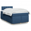 Box spring postel s matrací modrá 120x200 cm textil Modrá 3288967