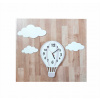 Detské hodiny do izby - Cloud Balloon Wall Clock Scandinavian Style Grey (Cloud Balloon Wall Clock Scandinavian Style Grey)