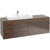 VILLEROY & BOCH Collaro závesná skrinka pod umývadlo na dosku (umývadlo vľavo), 4 zásuvky, 1600 x 500 x 548 mm, Arizona Oak, C02600VH