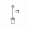 Domax MHC 130 Uchytenie hojdačky typ C M12 x 130 mm