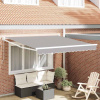 zahrada-XL Zatemniteľná markíza Svetlosivá 350 x 250 cm látka 3330383