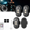 4ks LED Stroboskopické svetlo 8 farieb univerzálne motocykel, bicykel, dron