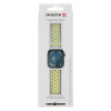 Remienok SWISSTEN Sport pre Apple Watch 49 mm / 45 mm / 44 mm / 42 mm - silikónový - strieborný / žltý