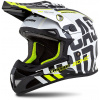 prilba MX Cross Cup Sonic, CASSIDA (čierna/biela/žltá fluo, šedá - M)