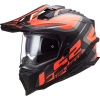 LS2 Helmets LS2 MX701 EXPLORER ALTER MATT BLACK FL.ORANGE - L