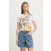 Tričko Desigual COLLECTION dámske, biela farba, 25SWTKAC XS