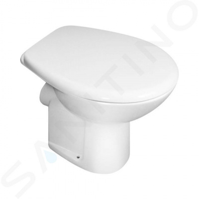 Jika Zeta Plus Stojace WC, vodorovný odpad, DualFlush, biela H8227460000001