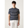 Tommy Hilfiger úpletové tričko pánske bavlnené MW0MW43942 tmavomodrá S