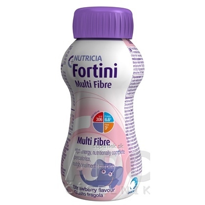 Fortini Multi Fibre pre deti výživa s jahodovou príchuťou 1x200 ml, 8712400689366