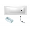 Swiss aqua technologies Obdélníková vana SAT Feel 170x70 cm smaltovaná ocel levá i pravá SATBVFEEL1702