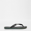 Havaianas Brasil Logo Flip Flops Black 1069 9/10 4344