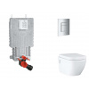Grohe Uniset Set predstenovej inštalácie, klozetu, dosky SoftClose a tlačidla Skate Cosmopolitan, chróm SANI15BB2107-GR