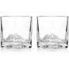 LIITON 2 topografické kryštálové whisky poháre Mount Rainier