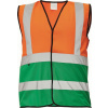 Cerva LYNX DUO Reflexná vesta XXL, Fluorescenčno oranžová-Zelená