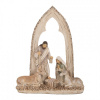 Clayre & Eef Béžová antik vianočné dekorácie betlehem - 18*7*22 cm - Clayre & Eef