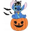 CUKROVÁ TLAČ Opłatek na Tort Cukrová hmota Halloween STICH STITCH #59