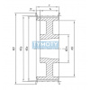 Remenica TB 36 H 200 optibelt ZRS na Taper Lock
