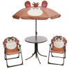Set záhradný LEQ MELISENDA Mono, opica, slnečník 105 cm, stôl 50 cm, 2 stoličky. detský