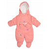 Detská kombinéza - Zimné kombinézy F26 104 Navy, ružové, strieborné, sivé (Detské kombinézy Teddy Bear H512JR R.12/18MSC)