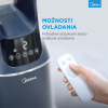 MIDEA Smart ventilátor a cisticka vzduchu bez lopatiek AMS150-PBW ,WiFi,DO,H13 HEPA filter,10 rýchlostí,ION,48m2,casovac AMS150-PBW