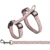 Trixie Postroj pre mačky s vodítkom, 27-45 cm/ 13 mm, 1,2 m, šedá/ružová
